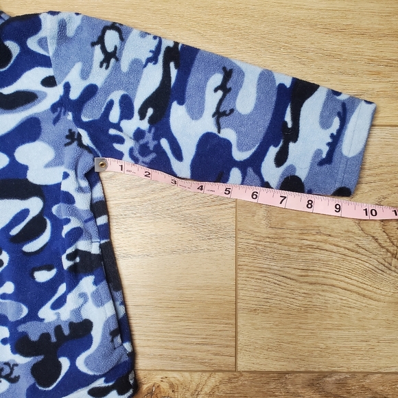 30) KID CONNECTION Blue Camo / Camouflage Pullover Jacket Sz. 3T - Picture 5 of 6